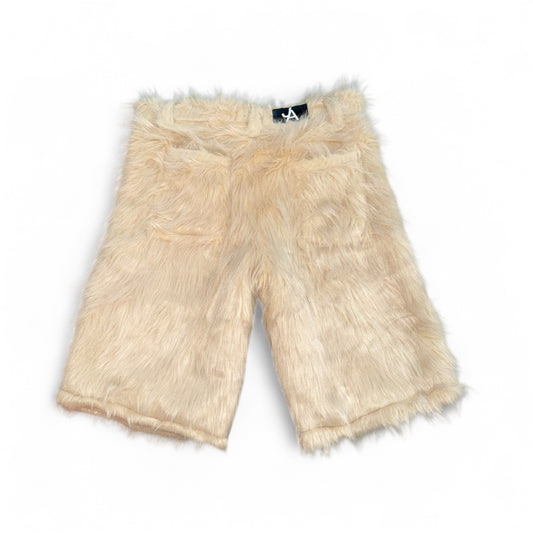 Crème Fur Shorts