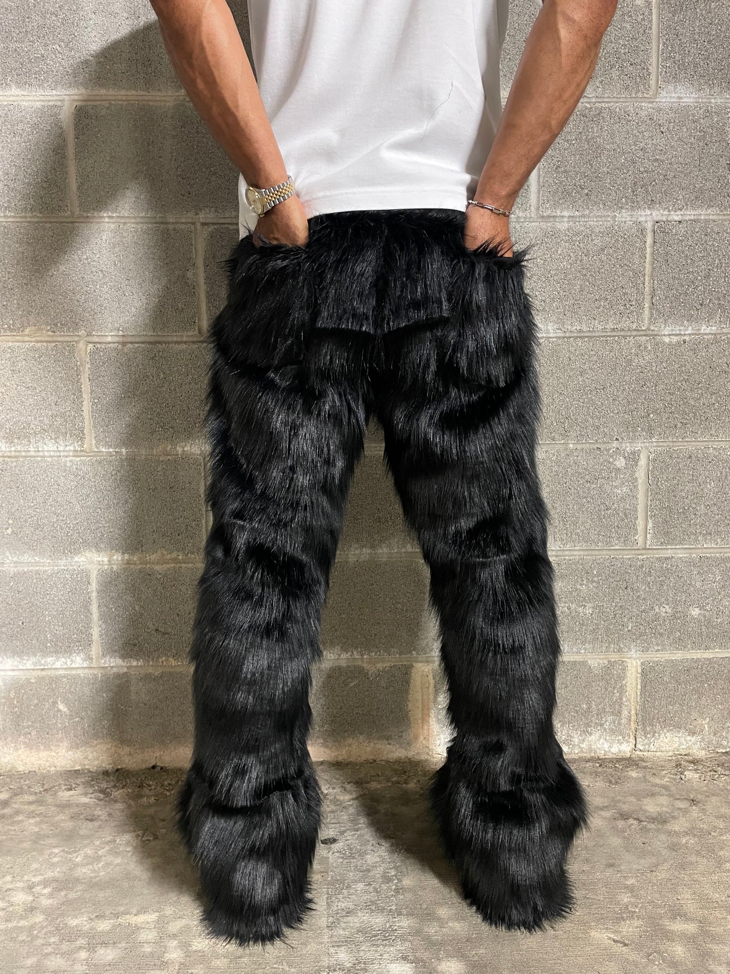 Noire Pelt Trousers