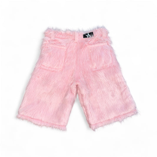 Cotton Candy Fur Shorts