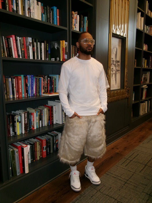 Crème Fur Shorts