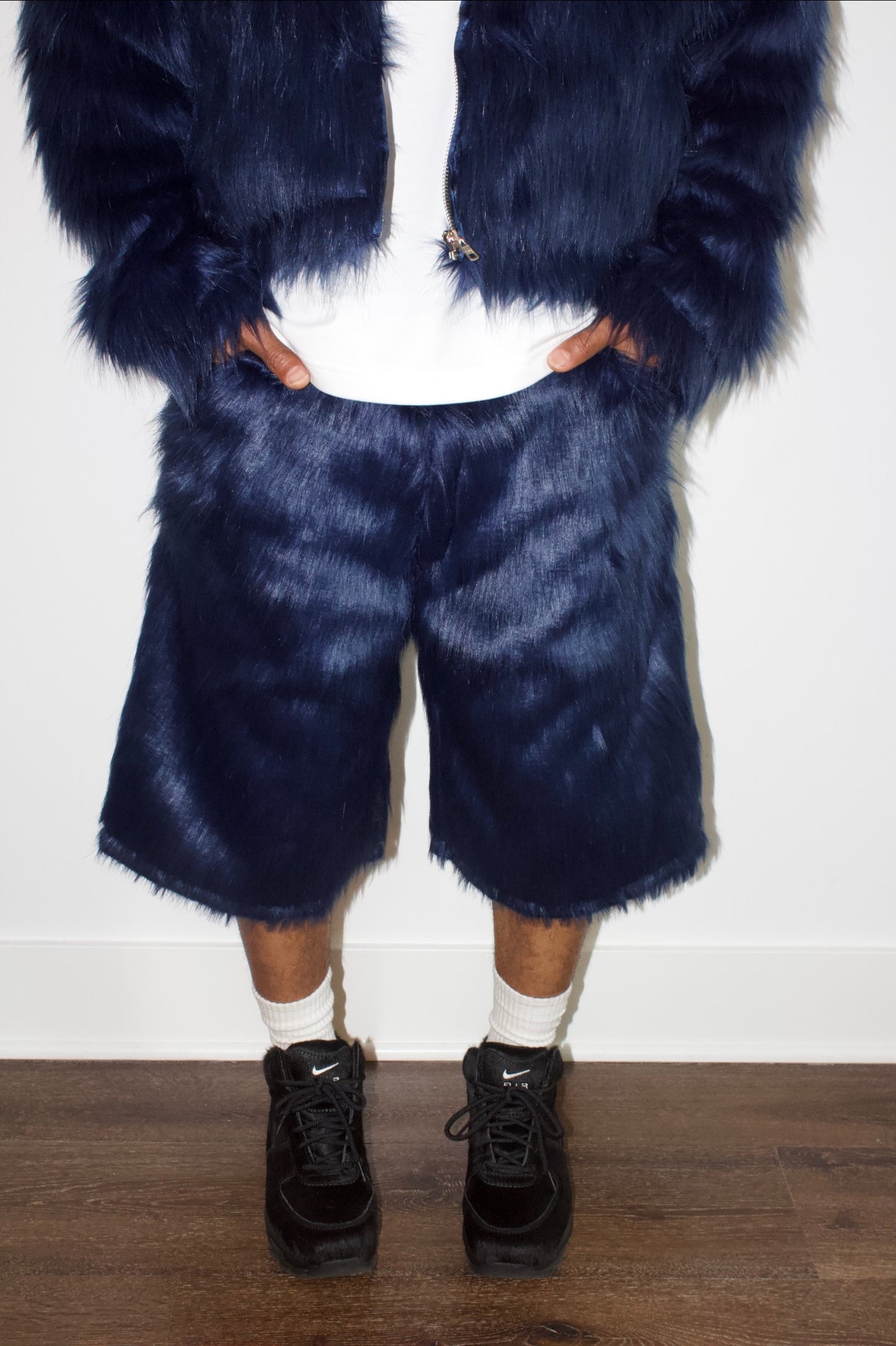 Midnight Fur Shorts