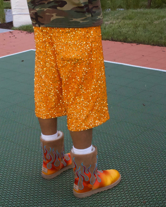 Citrus Sequins Shorts