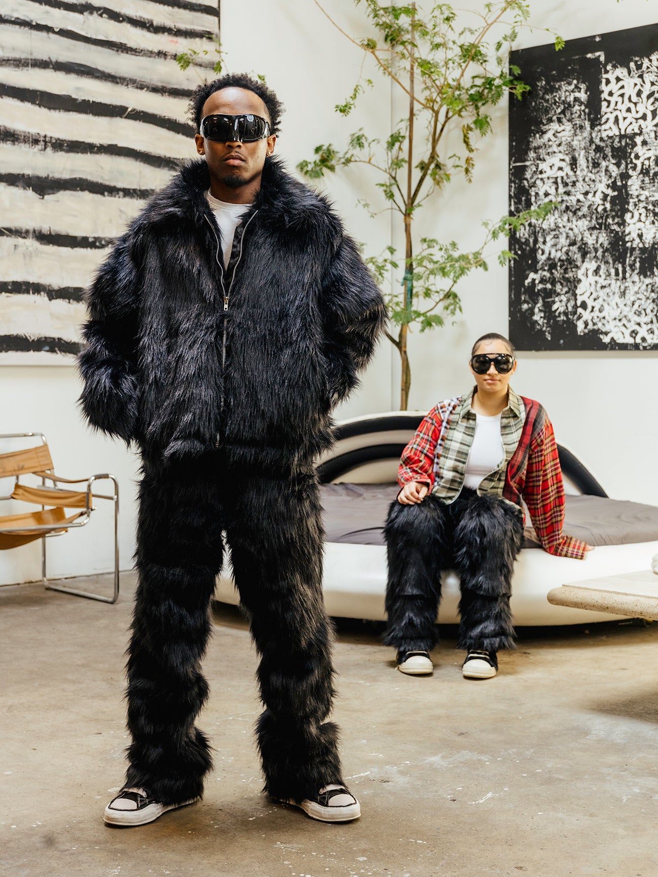 Noire Pelt Coat