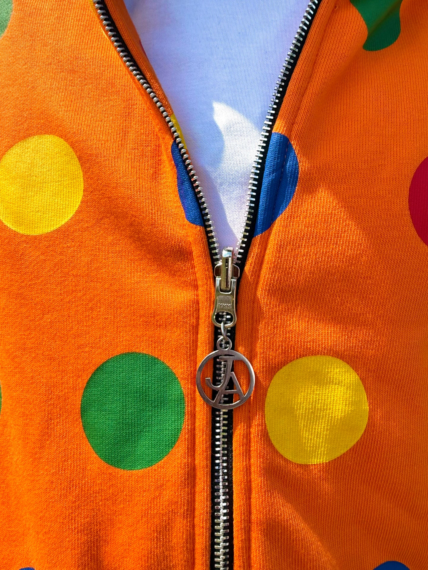 Citrus Reversible Polka Hoodie