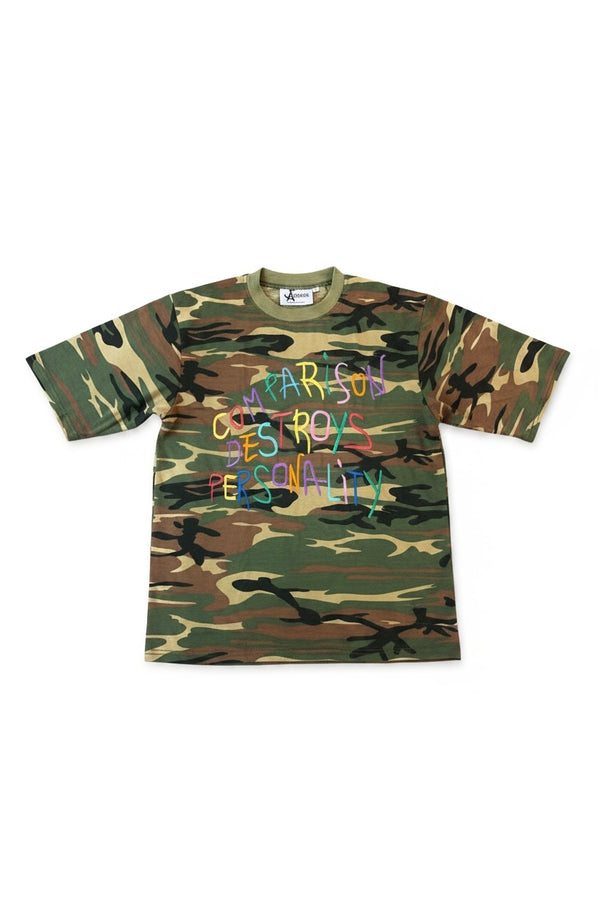 COMPARISON DESTROYS PERSONALITY TEE Camo