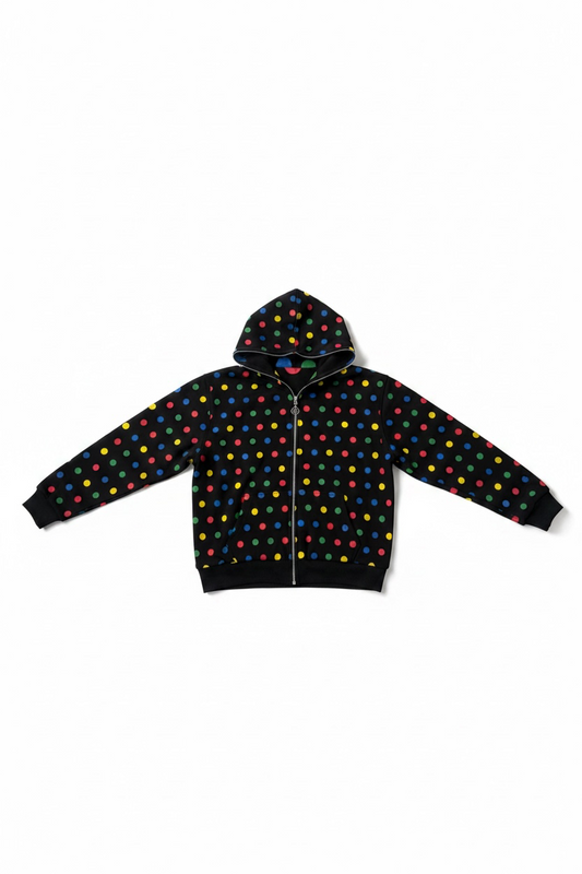 Noire Reversible Polka Hoodie
