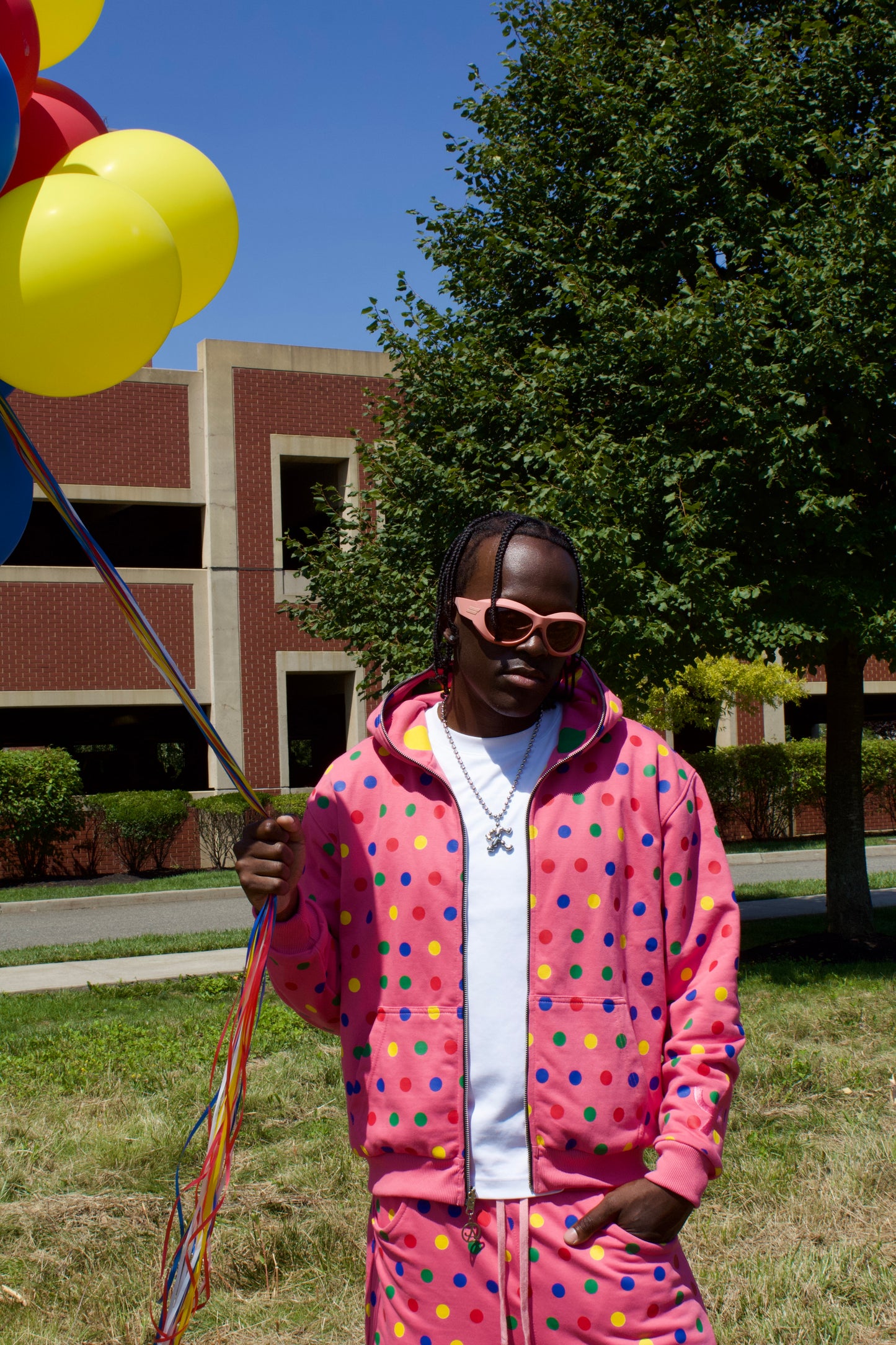 Cotton Candy Reversible Polka Hoodie