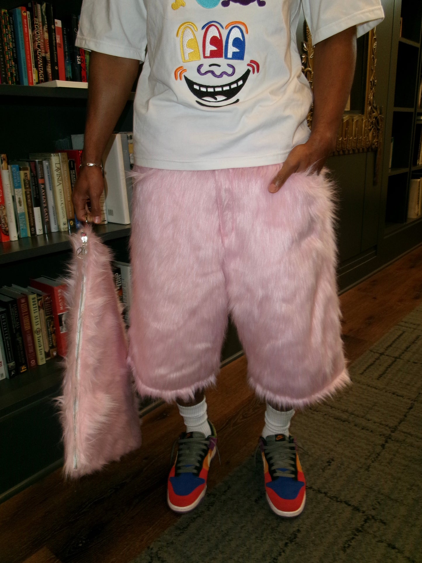 Cotton Candy Fur Shorts