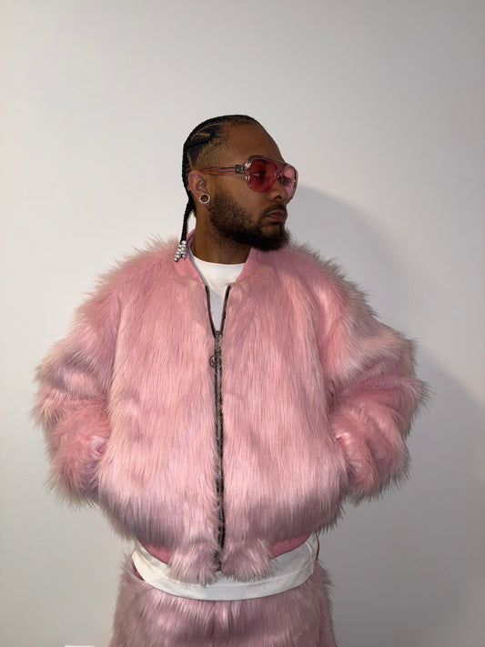 Cotton Candy Reversible Bomber