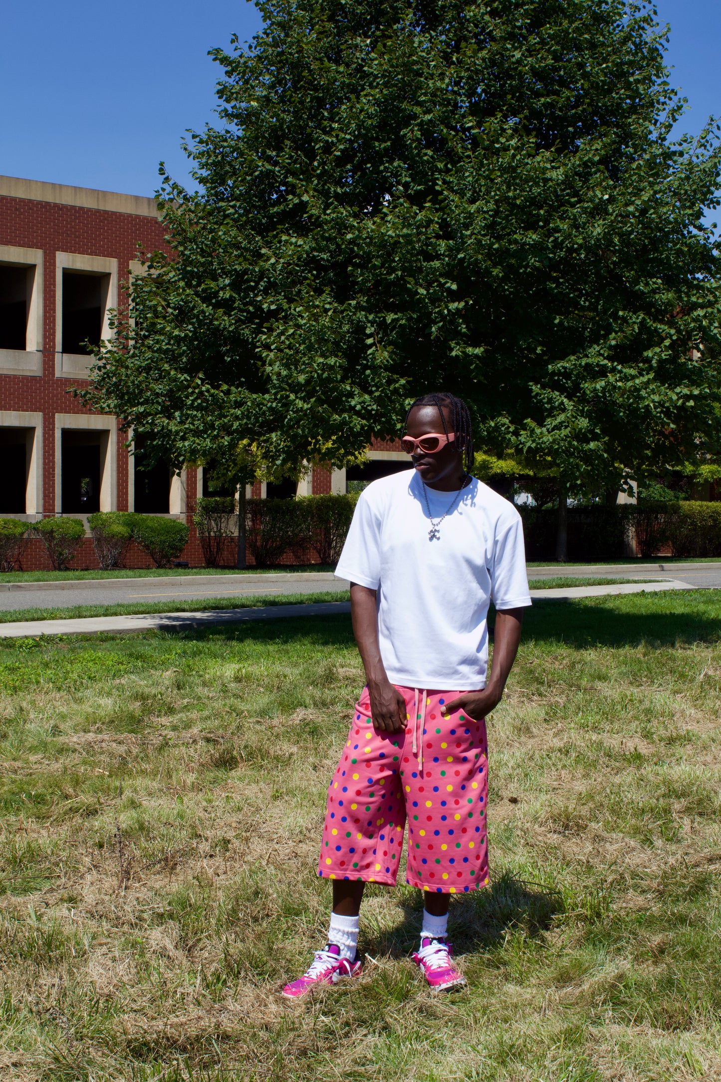 Cotton Candy Polka Shorts