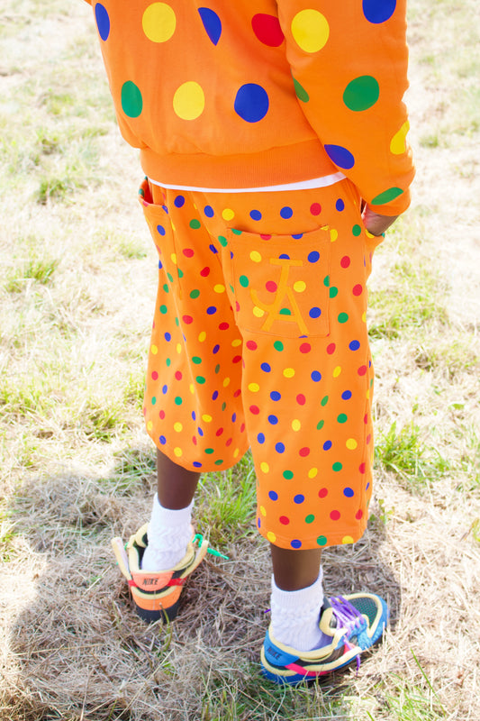 Citrus Candy Polka Shorts