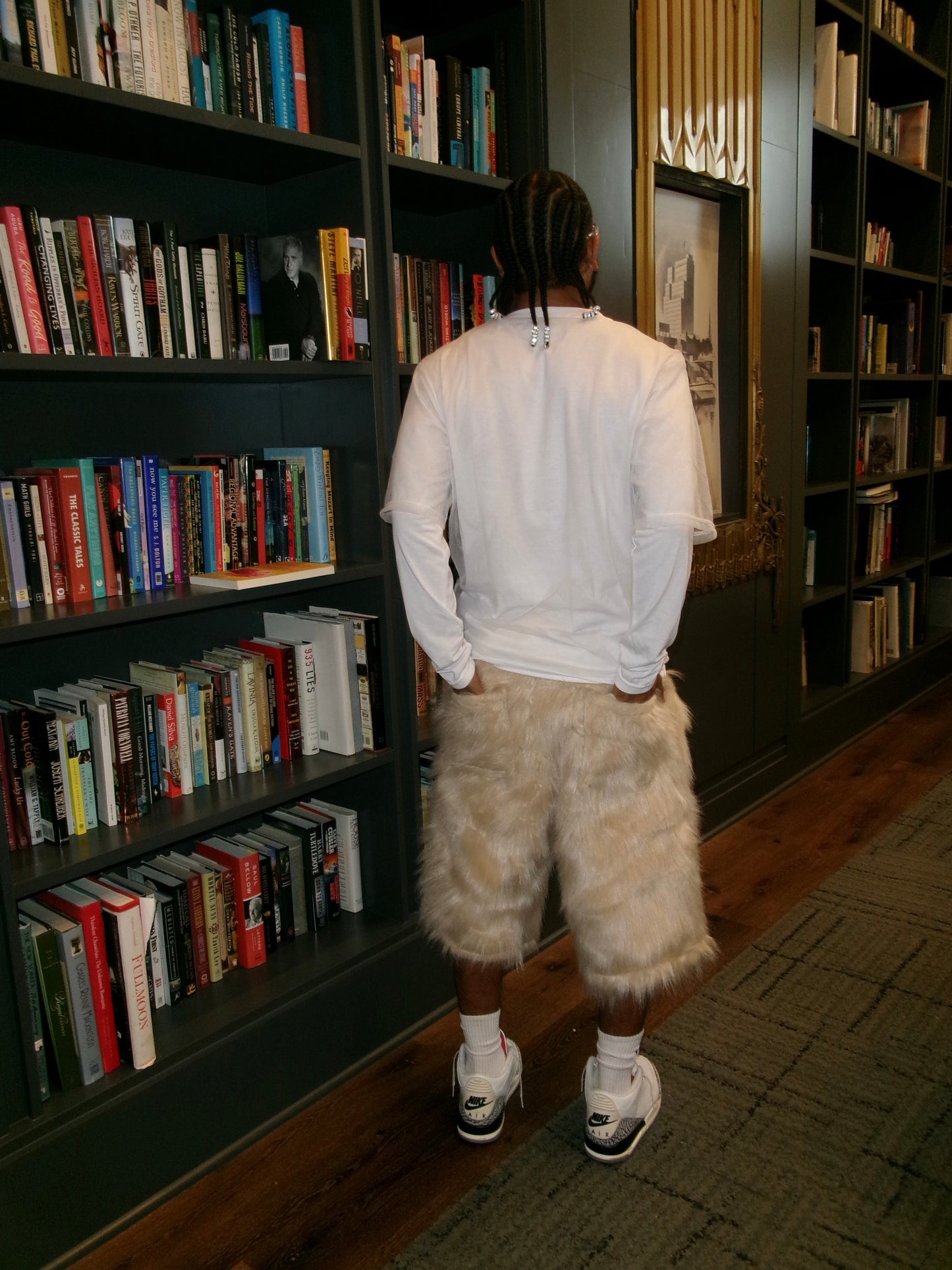 Crème Fur Shorts