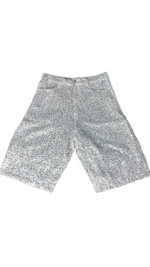Blanco Sequins Shorts