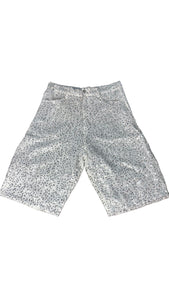 Blanco Sequins Shorts