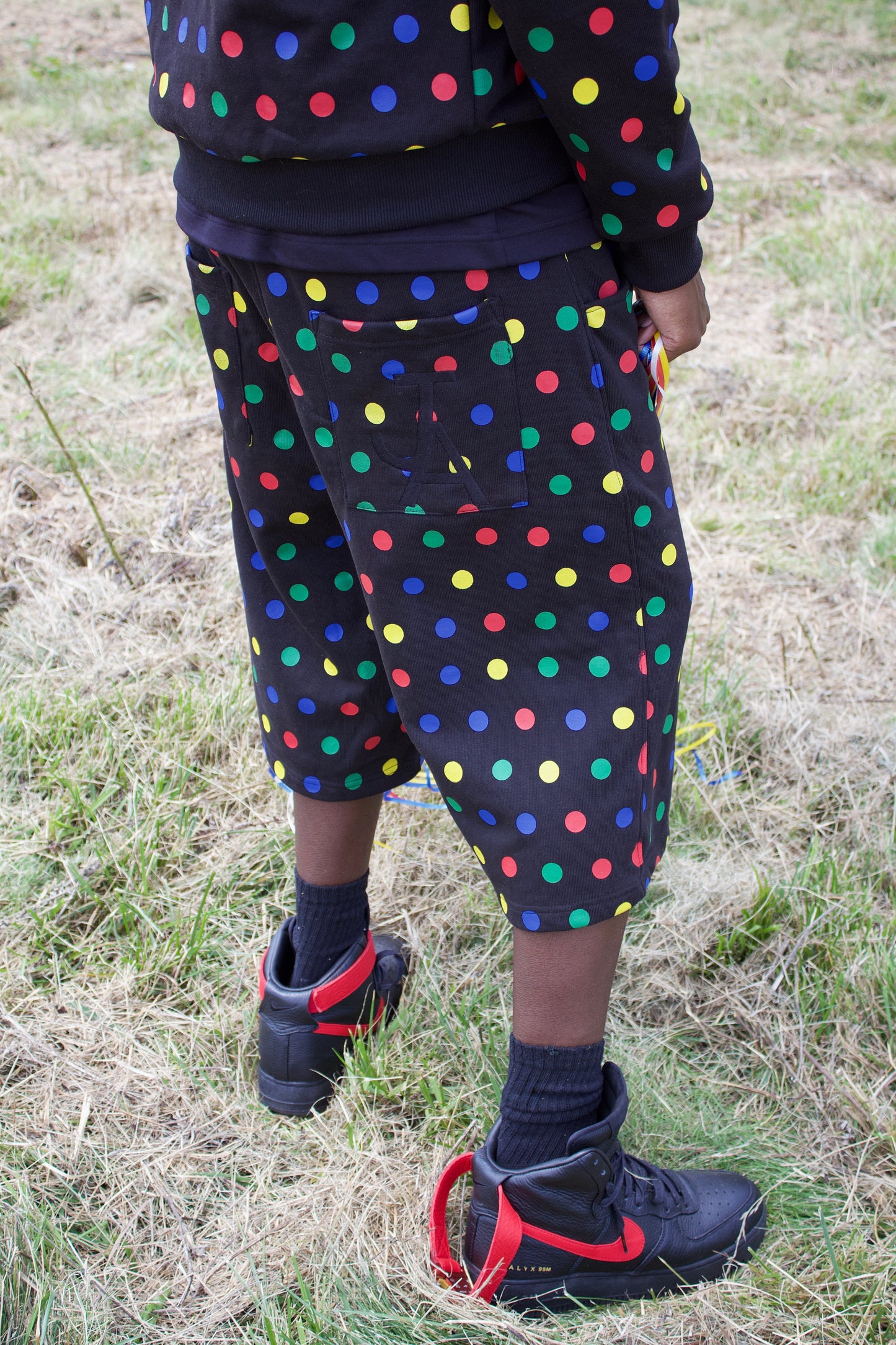 Noire Polka Shorts