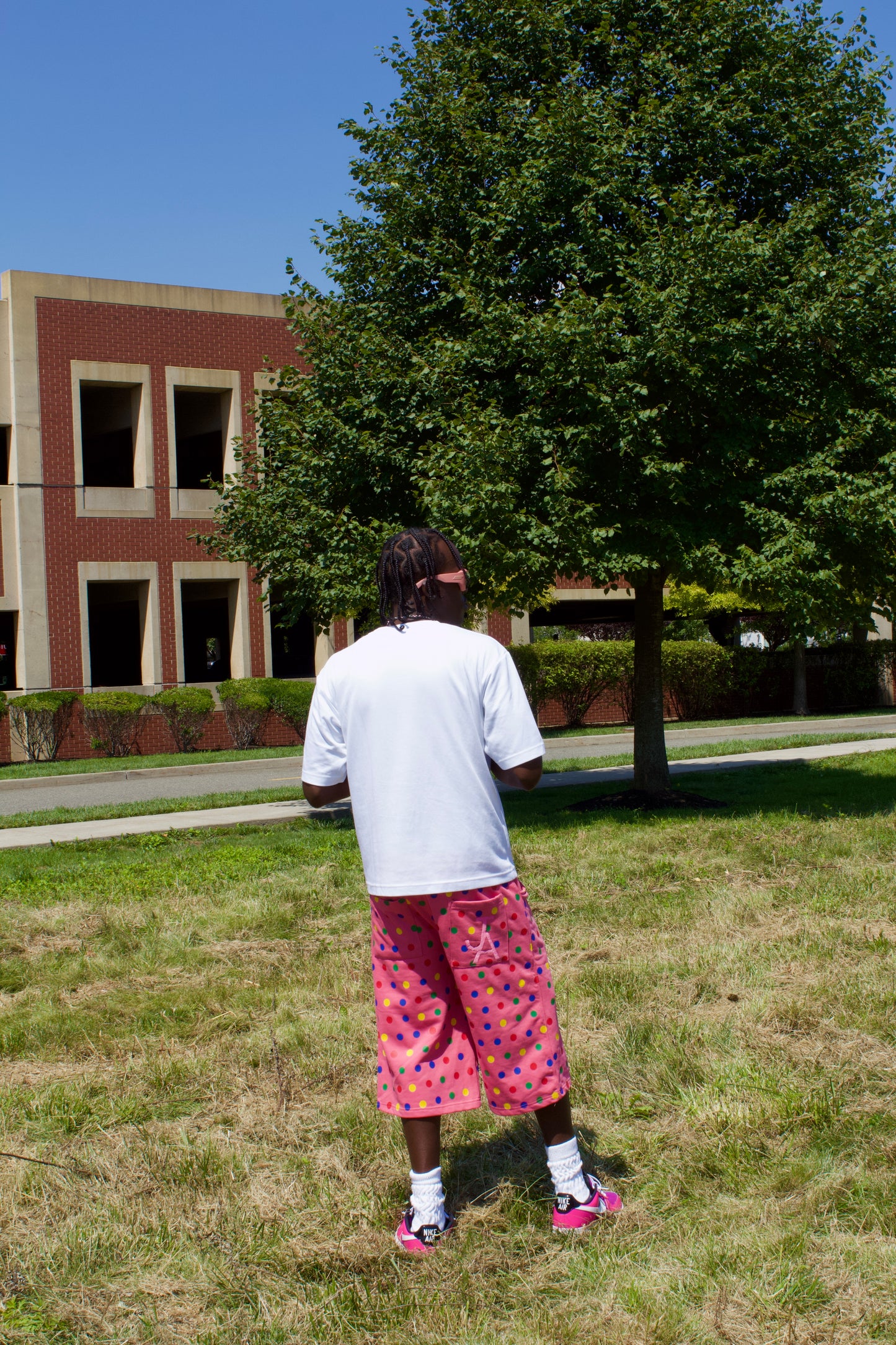 Cotton Candy Polka Shorts