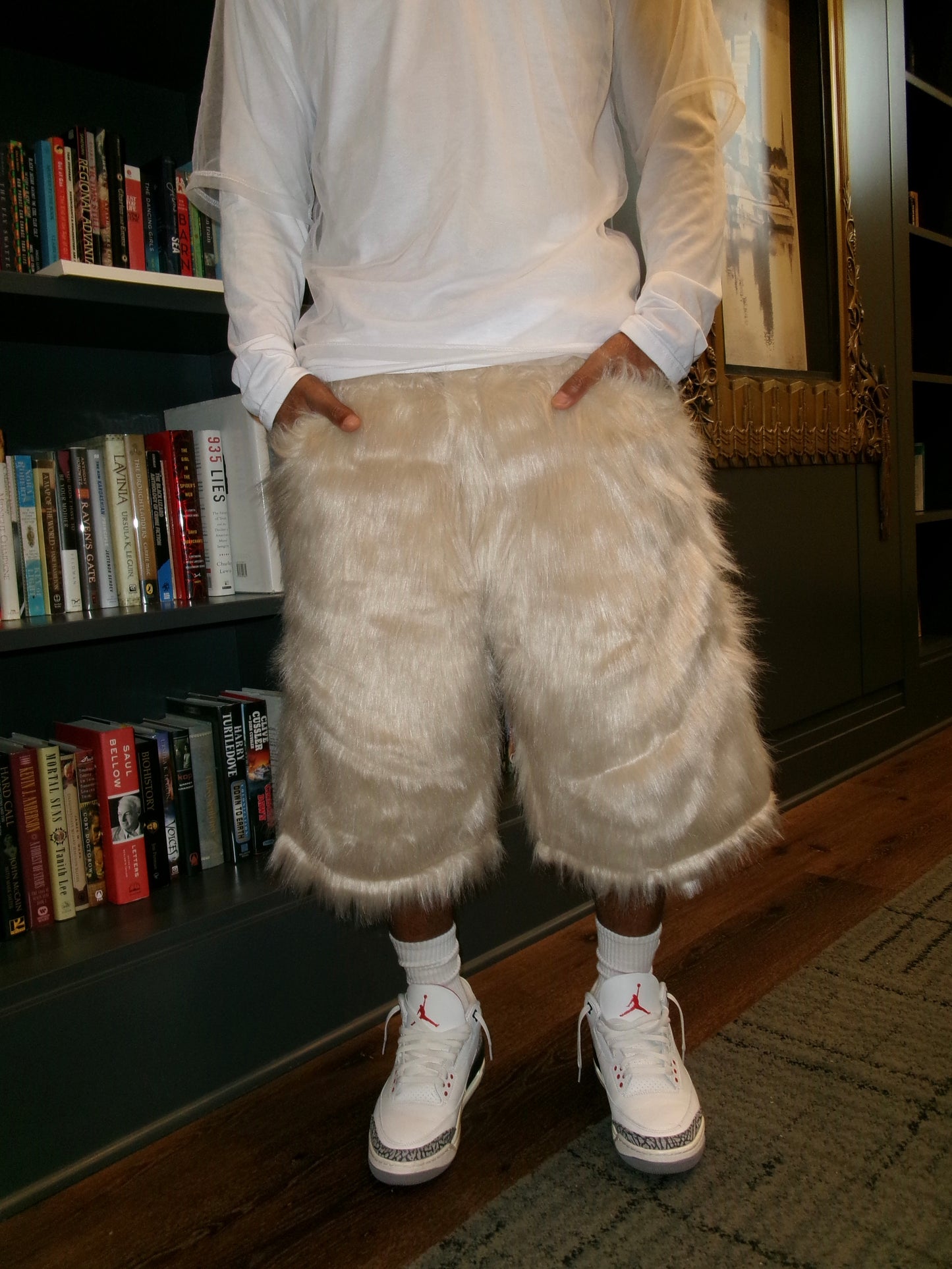 Crème Fur Shorts