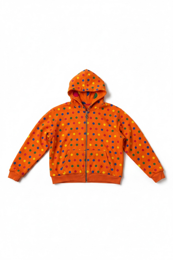 Citrus Reversible Polka Hoodie