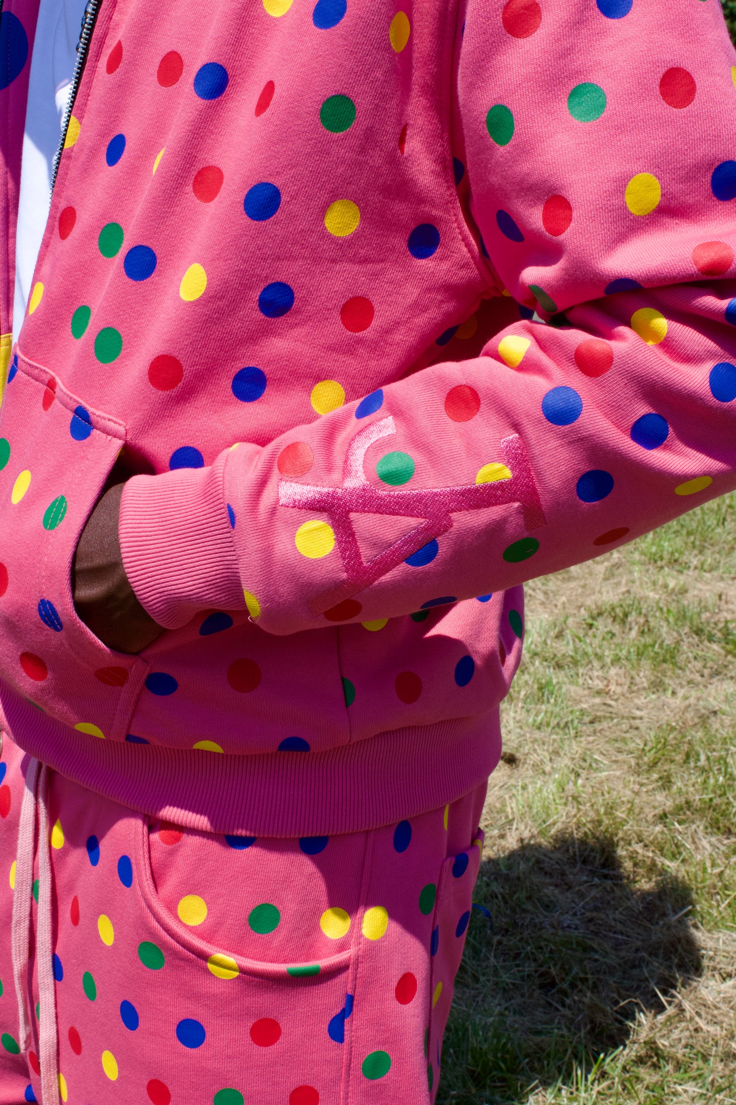 Cotton Candy Reversible Polka Hoodie