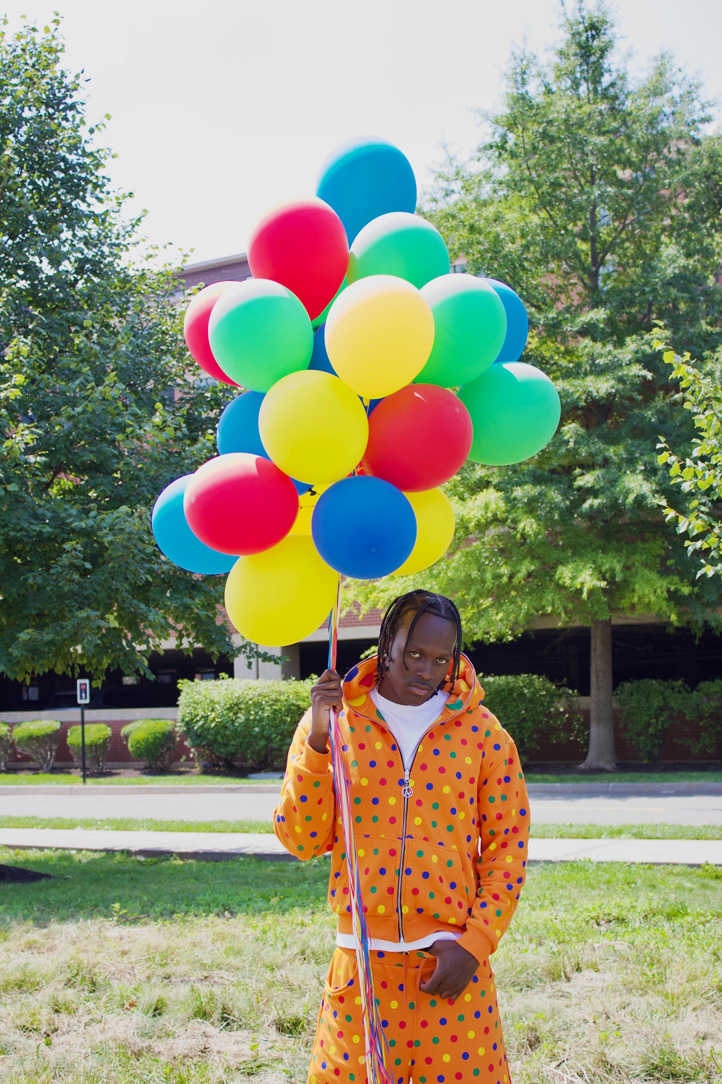 Citrus Reversible Polka Hoodie
