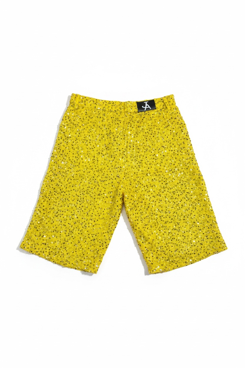 Lemon Sequins Shorts