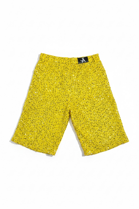 Lemon Sequins Shorts