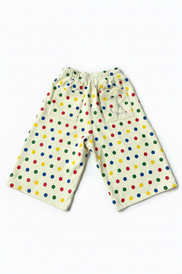 Cream Polka Shorts