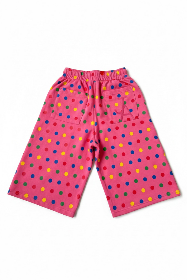 Cotton Candy Polka Shorts