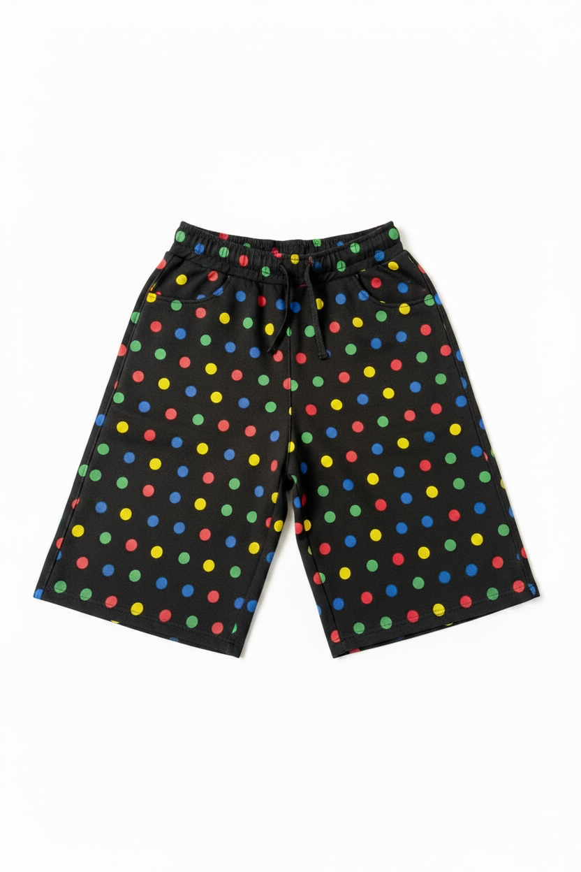 Noire Polka Shorts