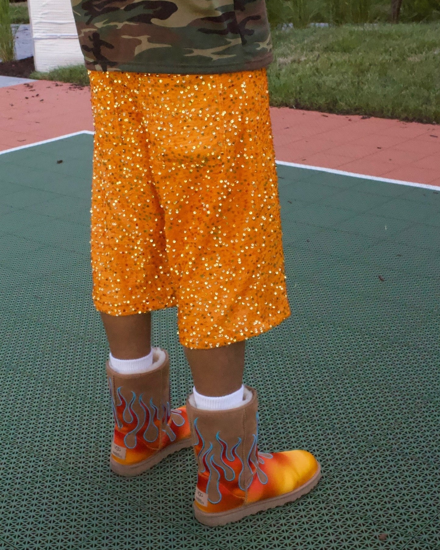 Citrus Sequins Shorts