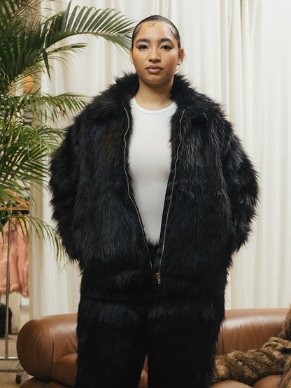 Noire Pelt Coat